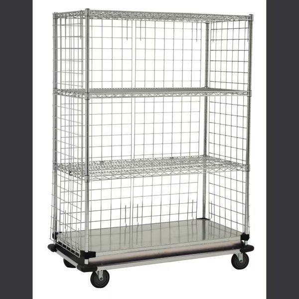 MED-SD Unit, w/Casters, 4-Shelf, 18x60x70, TECHNIBILT SHELVING SYSTEMS, Mfr# MED-SD866CH